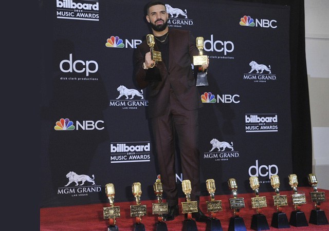 Billboard Music Awards realiza a Premiação 2019 e o Rapper canadense Drake, leva 12 Prêmios
