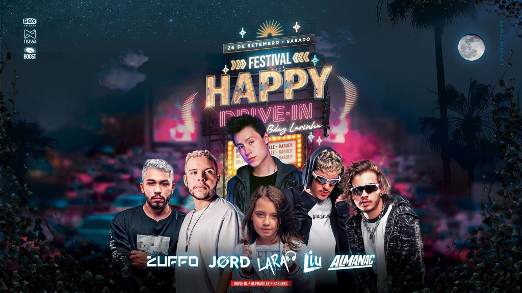 Happy Drive'In estreia com Liu, Jord, Almanac, Zuffo, Cevith e Larinha, em SP, dia 26