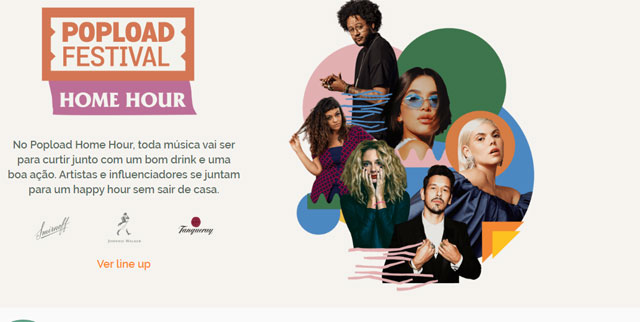Popload promove Festival Home Hour