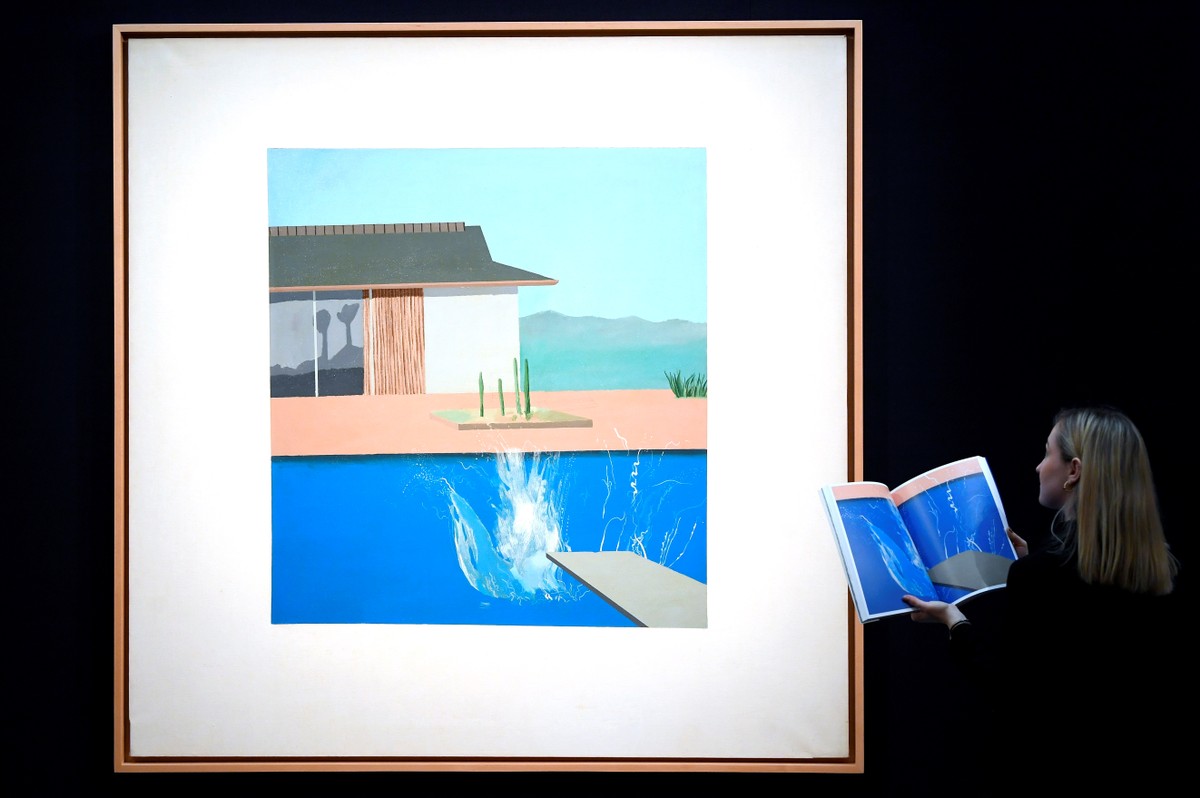 Quadro 'The Splash', de David Hockney, é vendido por R$ 129,6 milhões em leilão em Londres | Pop & Arte
