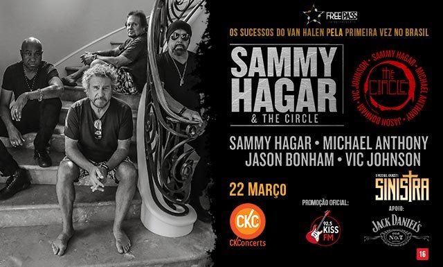 Sammy Hagar & The Circle traz os sucessos do Van Halen pela 1ª vez no Espaço das Américas